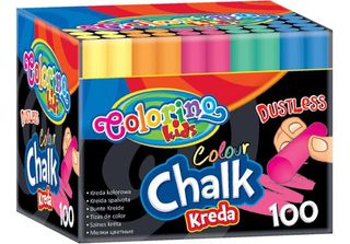 Colorino Gesso Colorato Senza Polvere 100 Pz