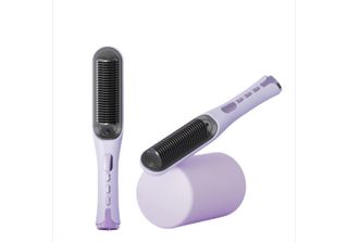 Inf Spazzola Lisciante Portatile Lcd - Pettine 2 In 1 Per Lisciare E Arricciare…