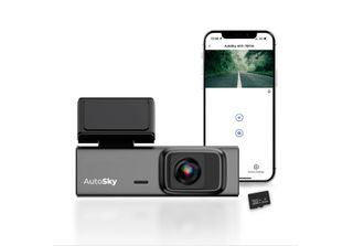Autosky 2K Dashcam Car Camera Con Wlan G Sensor Loop Recording 32GB Sd Card