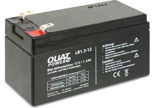 Quatpower Accumulatore Al Piombo LB1.3-12, 12 V-/1,3 Ah
