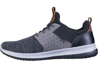 Skechers Delson Cooler Sneaker Da Uomo Nero, Materiale A Maglia, Plantare Air C…