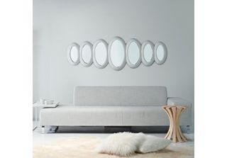 Casa Padrino Specchio Di Design Bianco Lucido 195 X H. 67 Cm - Hotel Collection