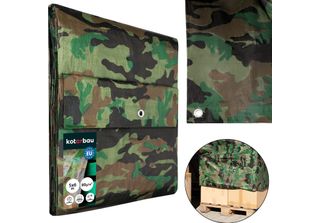Kotarbau Telone In Tessuto 5X6 M Colore Mimetico 80G/M2 Telone Occhielli Rinfor…
