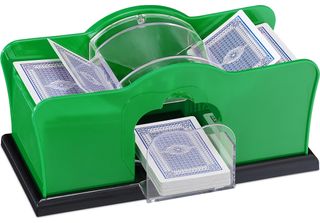 Relaxdays Unisex Adult Card Shuffler 2 Decks Team 1207 Shuffle Simply Fun