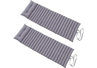 Set Di 2 Materassi Prendisole 180 Cm Grigio Antracite Red Deco 2X Sormiou Gris …