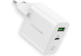 Realpower Realpower PC-20 Smartphone, Tablet Bianco Ricarica Rapida Ac Interna