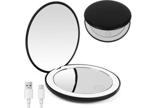 Osdue Specchio Compatto Portatile A Led, Mini Specchio Tascabile Con Ingrandime…