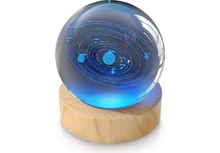 Mybeo Led Palla Decorativa In Vetro 3D, Palla Di Cristallo Luminosa Con Incisio…