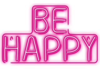 Neon Led Sign Light Usb Led Light Home Illuminated Sign Night Light Be Happy-Pi…
