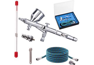Set Aerografo Fengda Con Tubo E Riduttore Con Ugelli 0,2, 0,3 Mm Fengda Bd-180K