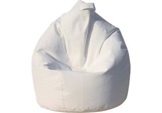 Talamo Italia Pouf Alez 70X70X110H Cm Bianco, Bianco Forma Sacco Italy