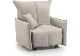 Talamo Italia Poltrona Atlantis Beige, Sfoderabile Braccioli Italy