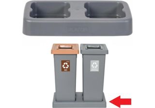 Plafor - Porta Rifiuti In Plastica - 2X53L