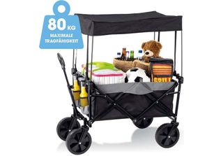 Carrello A Mano Easymaxx Con Tetto - Pieghevole - Antracite/Nero