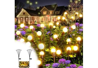 Lampade Solari Per Giardino All'aperto, 2Pcs 6 Led Solar Firefly Light, Luce So…