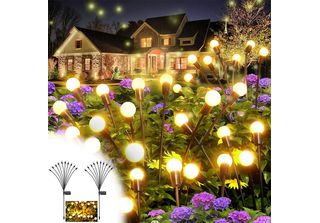 Lampade Solari Per Giardino All'aperto, 2Pcs 10 Led Solar Firefly Light, Luce S…