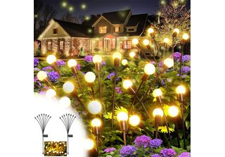 Lampade Solari Per Giardino All'aperto, 2Pcs 8 Led Solar Firefly Light, Luce So…