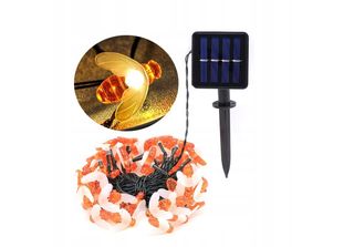 Luci Da Giardino Solari Componenti 5 Metri 20 Led Api Calde