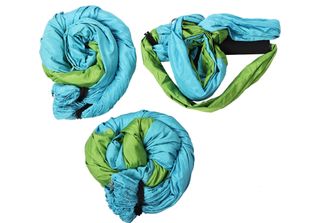 Aerial Yoga Fitness Hanging Grip Inversion Trapeze Swing Sling Hammock (Blu Ver…