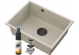 Manado Beige Lavabo Sottopiano Nero60