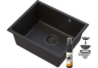 Manado Oro Lavabo Sottopiano Nero 50