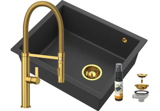 Granitan | Lavello In Granito Salix - Nero - Alta Qualità - Sottopiano - Design…