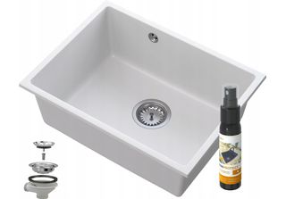 Lavabo Sottopiano Manado Bianco Cromo 60