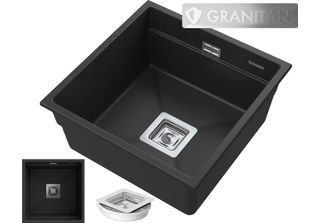 Granitan | Lavello In Granito EPIR44 - Quadrato - Sottopiano - Design Moderno -…