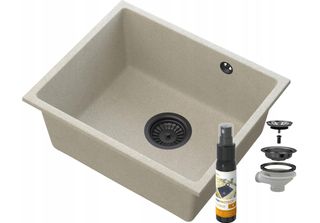 Manado Beige Lavabo Sottopiano Nero50