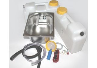 12V Mini Cucina Vendita Kit Lavello Womo 325X265X150Mm Barwig Grigio
