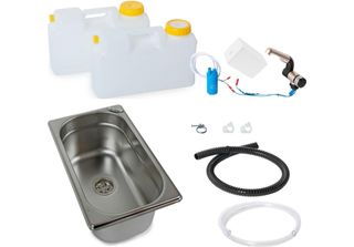 Mini Cucina Da Campeggio Blocco Cucina Barwig Kit Batteria Lavello 265X160X100Mm