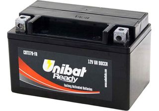 Unibat Cbtx7A-Fa Batteria Agm Argento Argento Taglia Unica