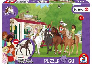 Schmidt Puzzle Schleich Meeting 60 Pezzi + Figura Schleich