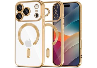 Tech-Protect Magflex Custodia Magsafe Per Iphone 17 Pro Max - Oro Trasparente
