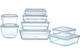 Pyrex Casseruola Cook & Freeze Con Coperchio - Set Da 8 Pezzi - Vetro - Pyrex
