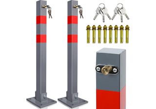 Hebitod Barriera Post 2X Parcheggio Barriera Pieghevole 66Cm Bloccabile In Acci…