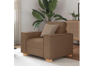 Poltrona Simple Sofa Brown 60 Cm Tessuto - Classic Sofas DE9763415 1Parcel