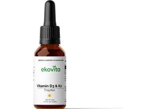 Vitamina D3 + K2 In Gocce - Ad Alto Dosaggio E Vegano | Ekovita
