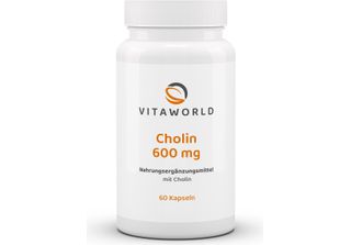 Vitaworld Colina 600 Mg | 60 Capsule | Colina Bitartrato | Vegano