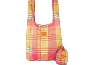 Oilily Borsa Shopper Toto Folding Tote Penelope Check Warm Olive Multicolore