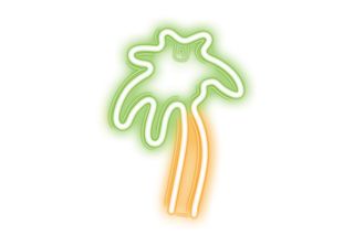 Neon Led Sign Light Usb Led Light Home Illuminated Sign Night Light Palm Green/…