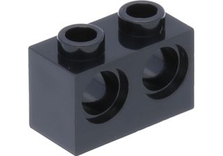 Lego Technic: 50X Schwarzer Technik-Stein, GrößE 1X2, Mit 2 LöChern