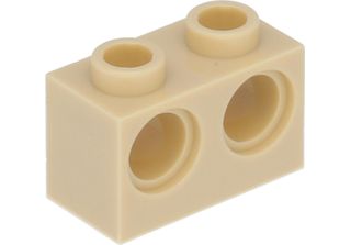 Lego Technic: 50X Beigefarbener Technik-Stein