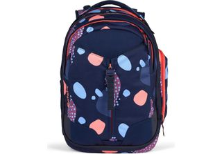 Satch Zaino Della Scuola Con Scomparto Per Laptop Match Coral Reef Blu Scuro