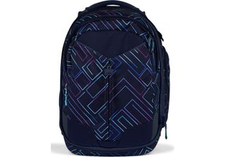 Satch Zaino Della Scuola Con Scomparto Per Laptop Match Purple Laser Blu Scuro