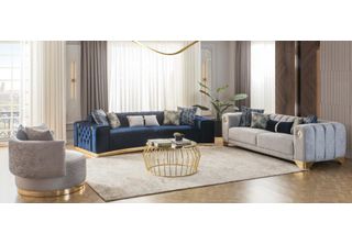 Moderne Polster Polster Sofagarnitur Designer Textil MöBel 4-Sitzer Dreisitzer …