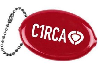 C1RCA Portamonete Din Icon - Rosso - Universale