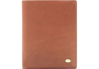 Esquire Pelle Portafoglio Chicago Portrait Wallet Cognac Marrone Chiaro