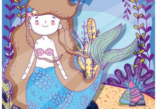 Bluebird Puzzle Puzzle Per Bambini Jolie Petite SirèNe - 24 Pezzi Sirena