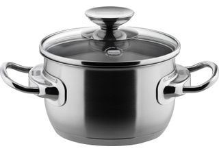 Casseruola Con Coperchio In Vetro Da 16, 20 O 24 Cm, Acciaio Inox, Lucido - Inj…